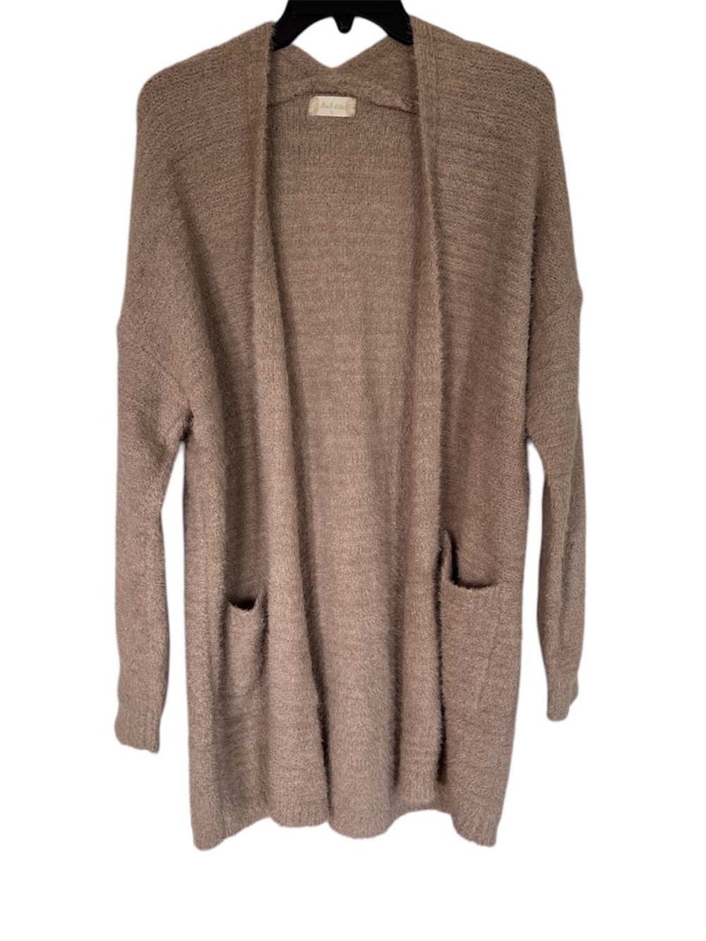 Altar'd State Soft Taupe Open-Front Long Cardigan